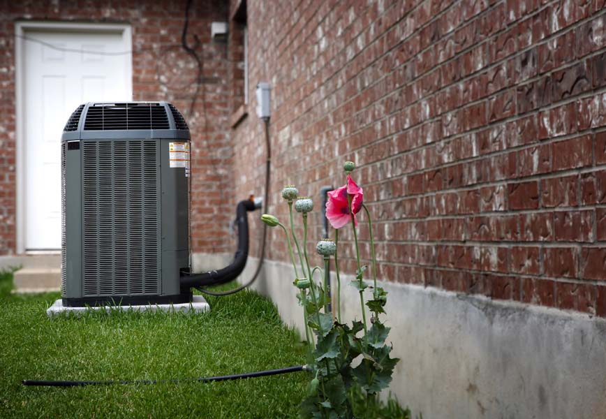 ac in backyard