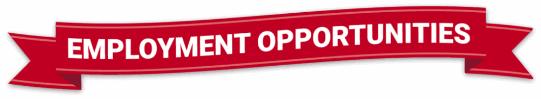 Employment opportunities banner